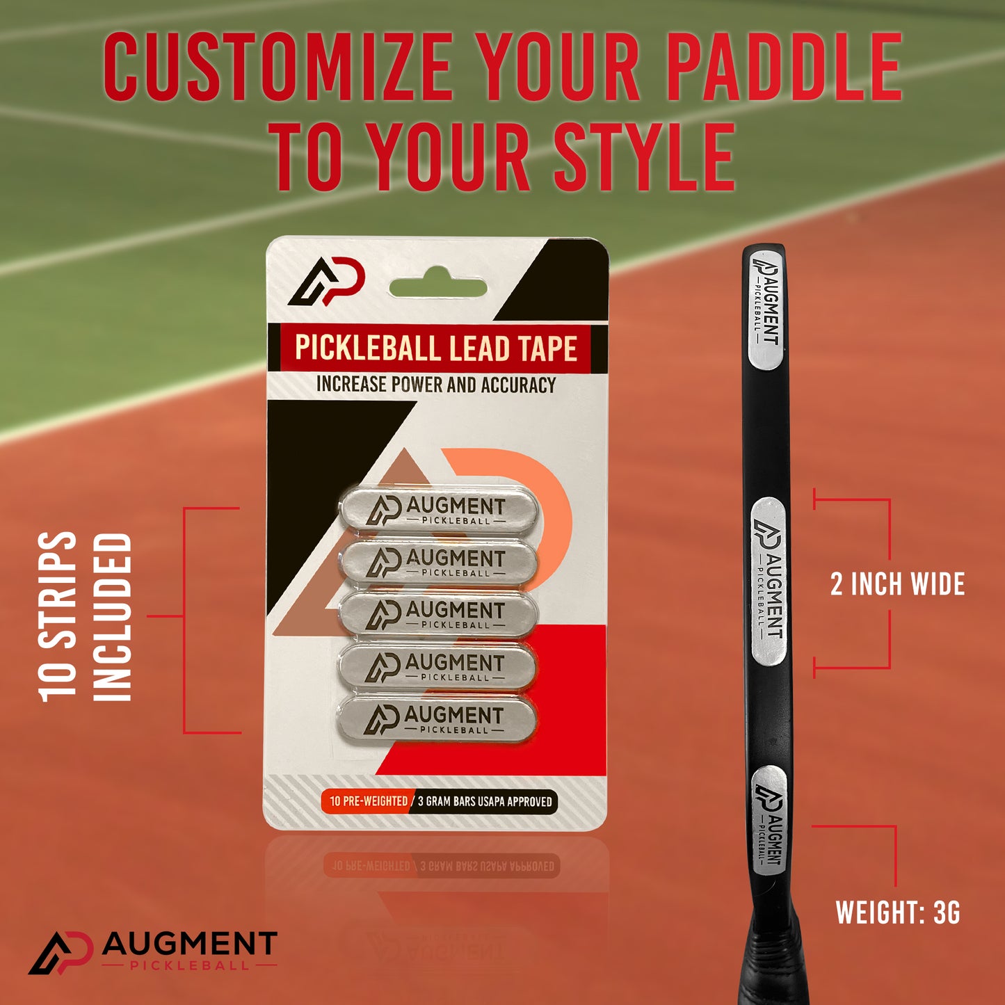 Augment Pickleball Lead Tape