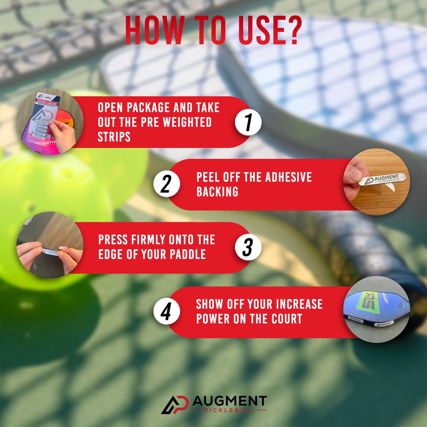 Augment Pickleball Lead Tape